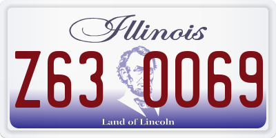 IL license plate Z630069