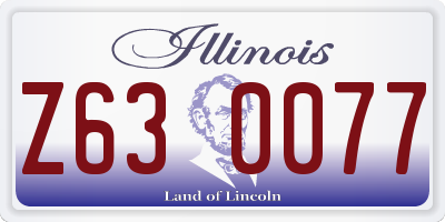 IL license plate Z630077