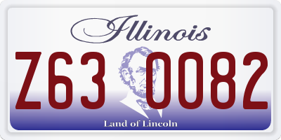 IL license plate Z630082