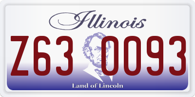 IL license plate Z630093