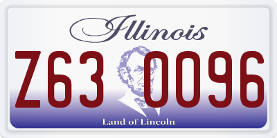 IL license plate Z630096