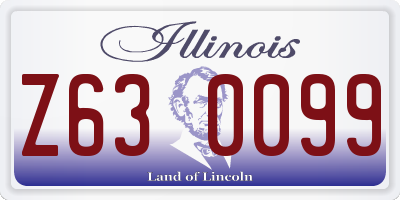 IL license plate Z630099