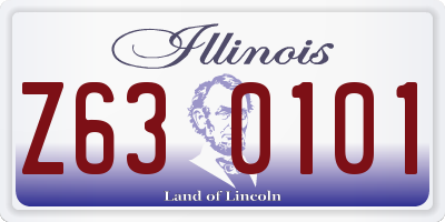 IL license plate Z630101