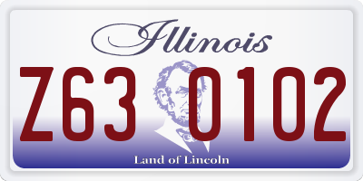IL license plate Z630102
