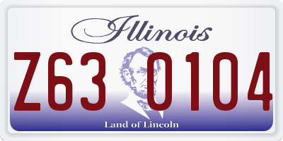 IL license plate Z630104