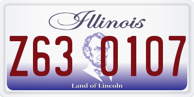 IL license plate Z630107