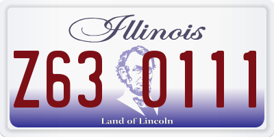 IL license plate Z630111