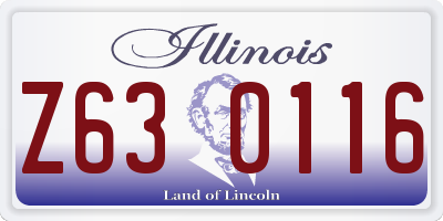 IL license plate Z630116