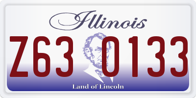 IL license plate Z630133