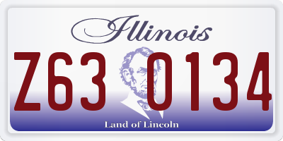 IL license plate Z630134