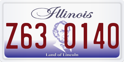 IL license plate Z630140