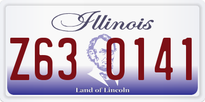IL license plate Z630141