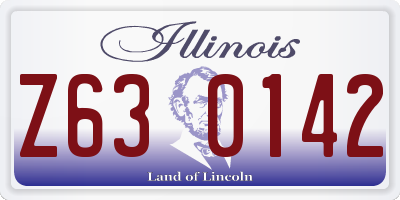 IL license plate Z630142