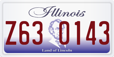 IL license plate Z630143
