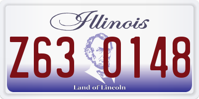 IL license plate Z630148