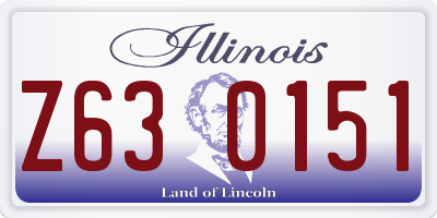 IL license plate Z630151