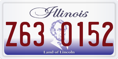 IL license plate Z630152