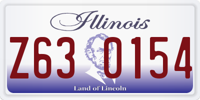 IL license plate Z630154