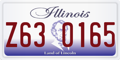 IL license plate Z630165