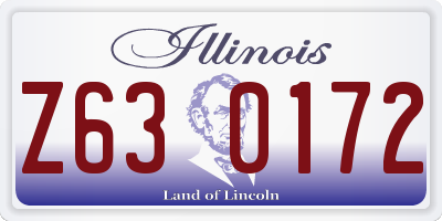 IL license plate Z630172