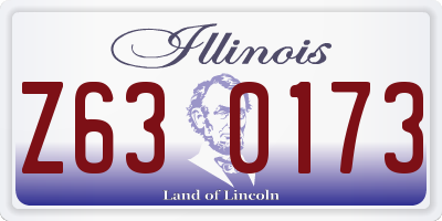 IL license plate Z630173