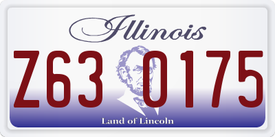 IL license plate Z630175