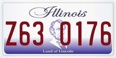 IL license plate Z630176
