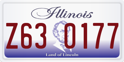 IL license plate Z630177