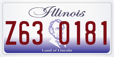 IL license plate Z630181
