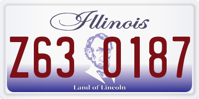 IL license plate Z630187
