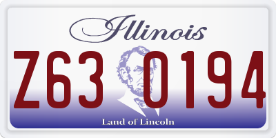 IL license plate Z630194