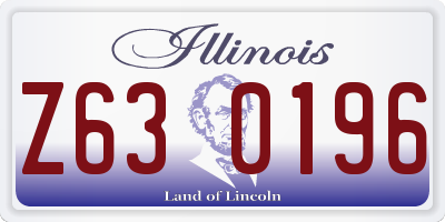 IL license plate Z630196