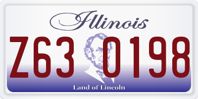 IL license plate Z630198