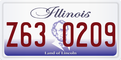 IL license plate Z630209