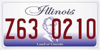IL license plate Z630210