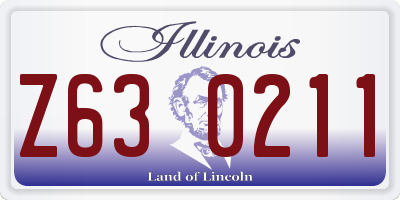 IL license plate Z630211