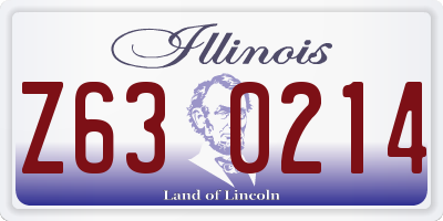 IL license plate Z630214