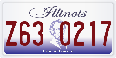 IL license plate Z630217