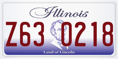 IL license plate Z630218