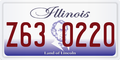 IL license plate Z630220