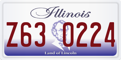 IL license plate Z630224