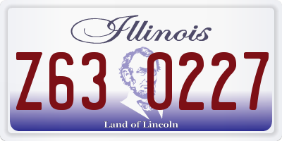 IL license plate Z630227