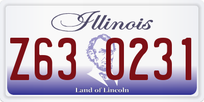 IL license plate Z630231