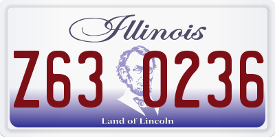 IL license plate Z630236