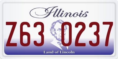IL license plate Z630237