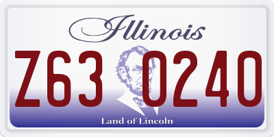 IL license plate Z630240