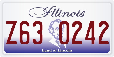 IL license plate Z630242