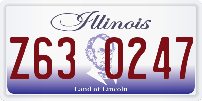 IL license plate Z630247