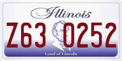 IL license plate Z630252