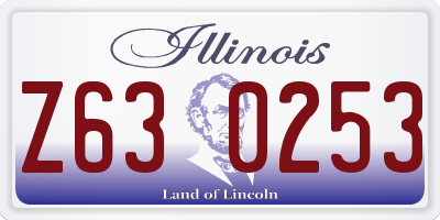 IL license plate Z630253